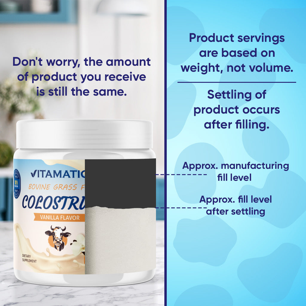 Bovine Colostrum 30% IgG Vanilla Flavored Powder