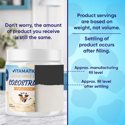 Bovine Colostrum 30% IgG Vanilla Flavored Powder
