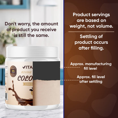 Bovine Colostrum 30% IgG Chocolate Flavored Powder