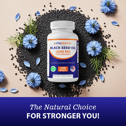 Black Seed Oil 2000mg - 120 Softgels