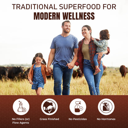 Vitamatic Grass Fed Beef Brain with Liver - 180 Capsules