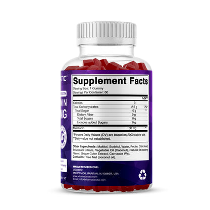 Sugar Free Melatonin 30mg - 60 Gummies