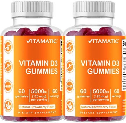 Vitamin D3 5000 IU 60 Gummies