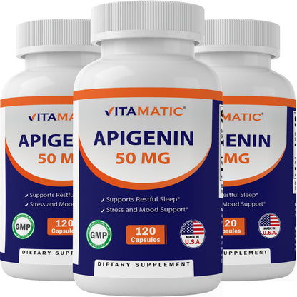 Apigenin 50mg 120 Vegetarian Capsules