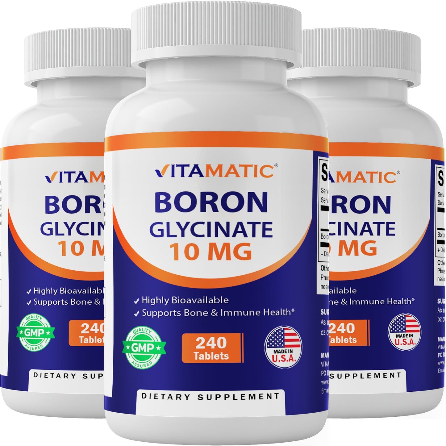Chelated Boron Glycinate 10mg 240 Tablets