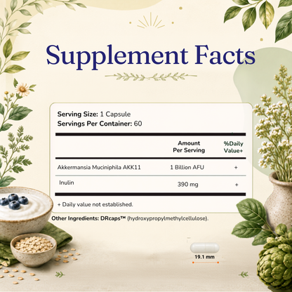Vitamatic Akkermansia Muciniphila Gut Health, 60 DR Capsules