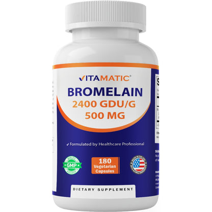 Bromelain 500mg 2400 GDU/g Capsules