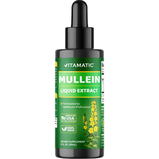 Liquid Mullein Leaf 1000mg Per Serving, 2 FL OZ