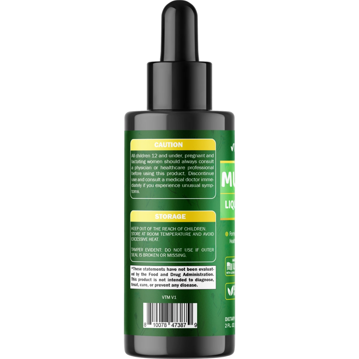 Liquid Mullein Leaf 1000mg Per Serving, 2 FL OZ