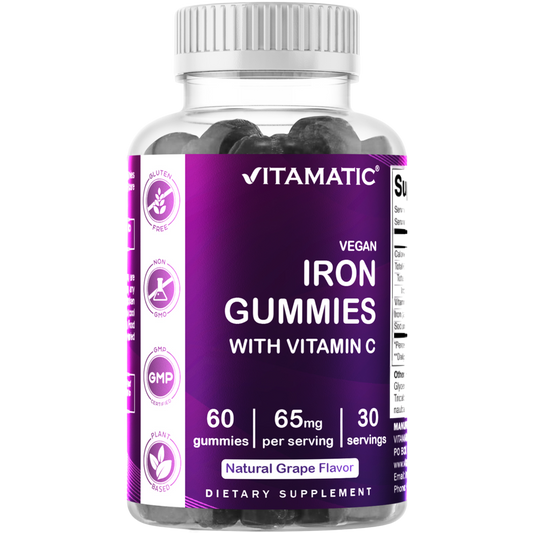 Iron 65mg with Vitamin C - 60 Gummies