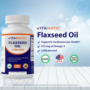 Flaxseed Oil 1200 mg 120 Softgels