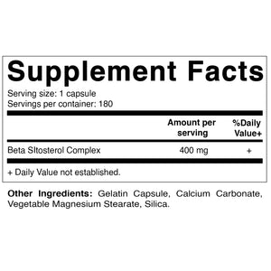 Beta Sitosterol 400 mg 180 Capsules