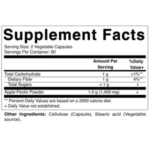 Apple Pectin 700 mg 120 Vegetarian Capsules