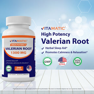 Valerian Root 1300 mg 240 Capsules