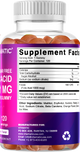 Sugar Free Folic Acid 1 mg 120 Gummies