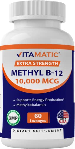 Methyl B12 (Methylcobalamin) 10,000 mcg 60 Lozenges