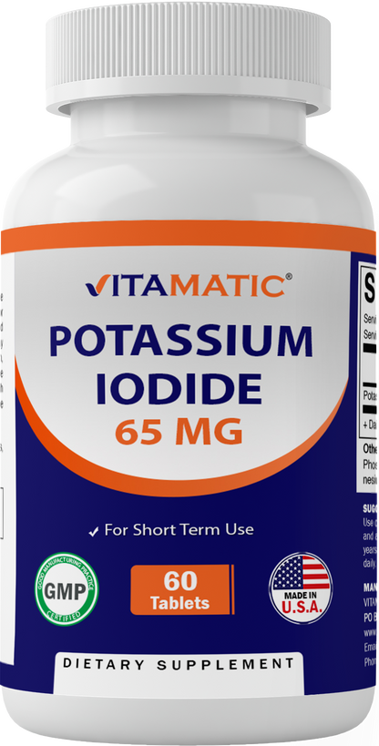 Potassium Iodide 65 mg per Serving - 60 Tablets